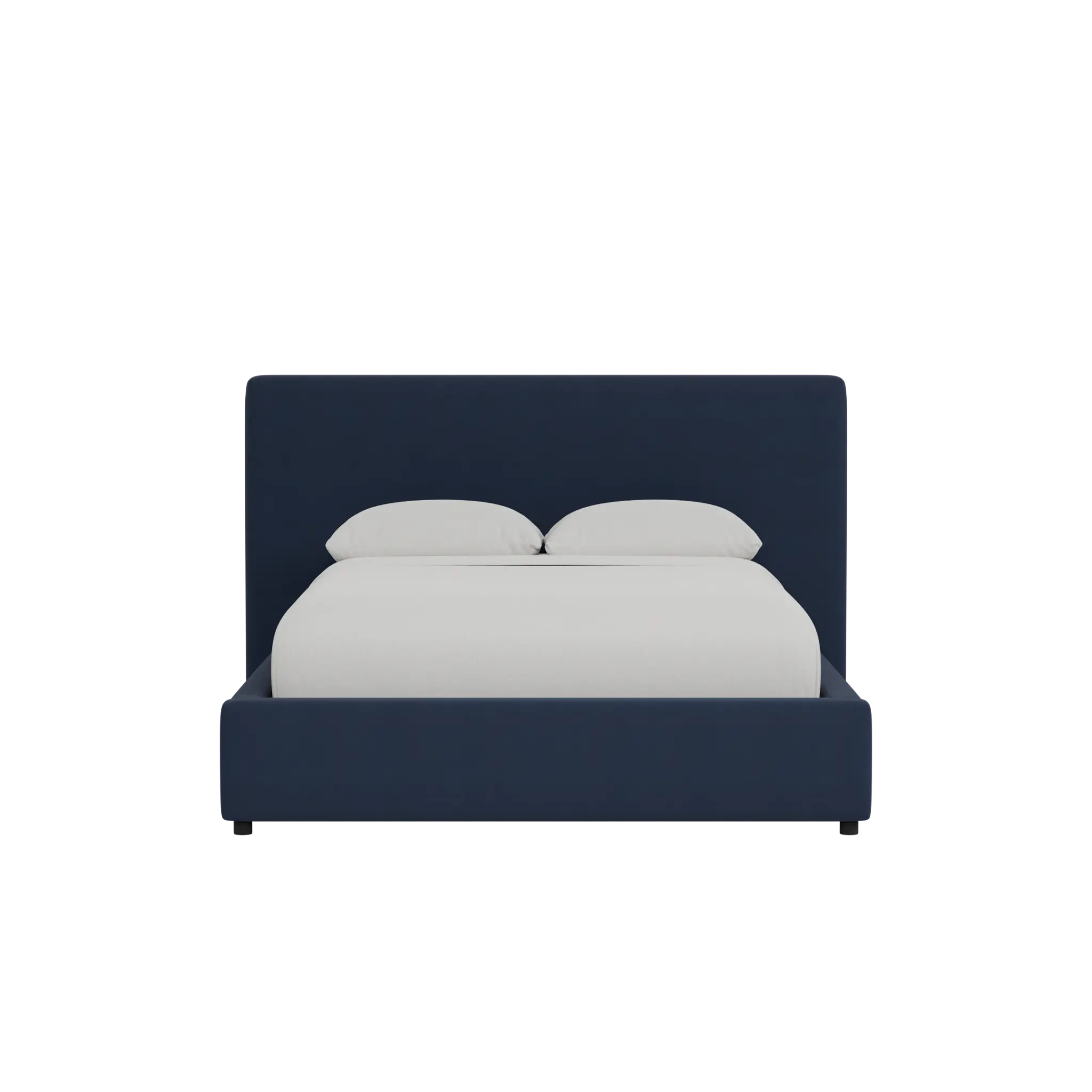 Grayton Joya Dark Blue 44" Upholstered Platform Bed Grayton Joya Dark Blue 44" Upholstered Platform Bed