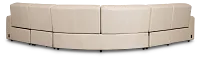 Sawyer Ivory Micro Small Dual Power Reclining Two-arm Sectional