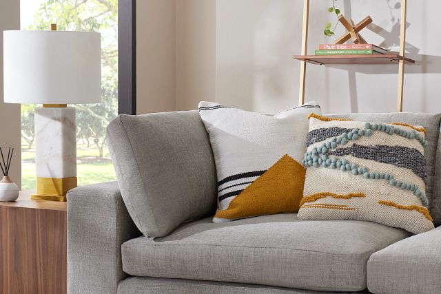 Juelz Ivory 22" Accent Pillow