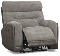 Travis Gray Fabric Power Recliner