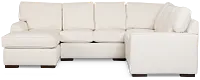 Sinclair Light Beige Fabric Medium Left Chaise Sectional