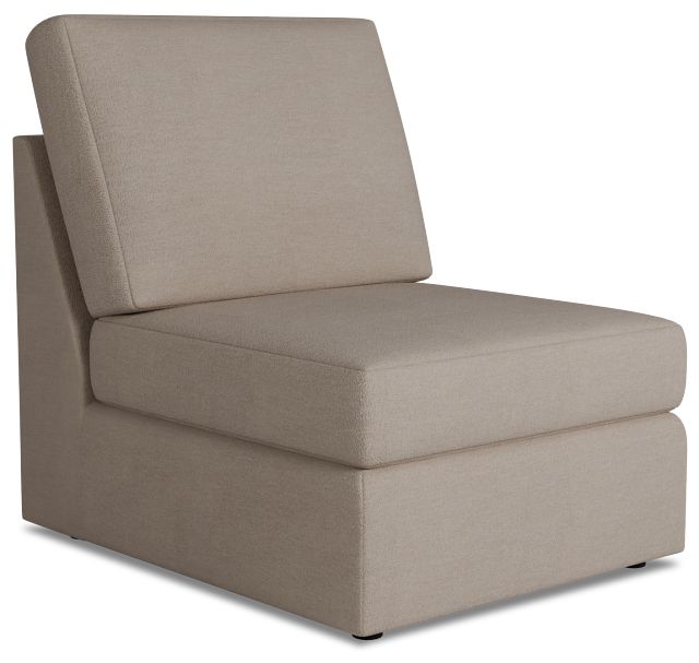 Citymod Beige Fabric Armless Chair