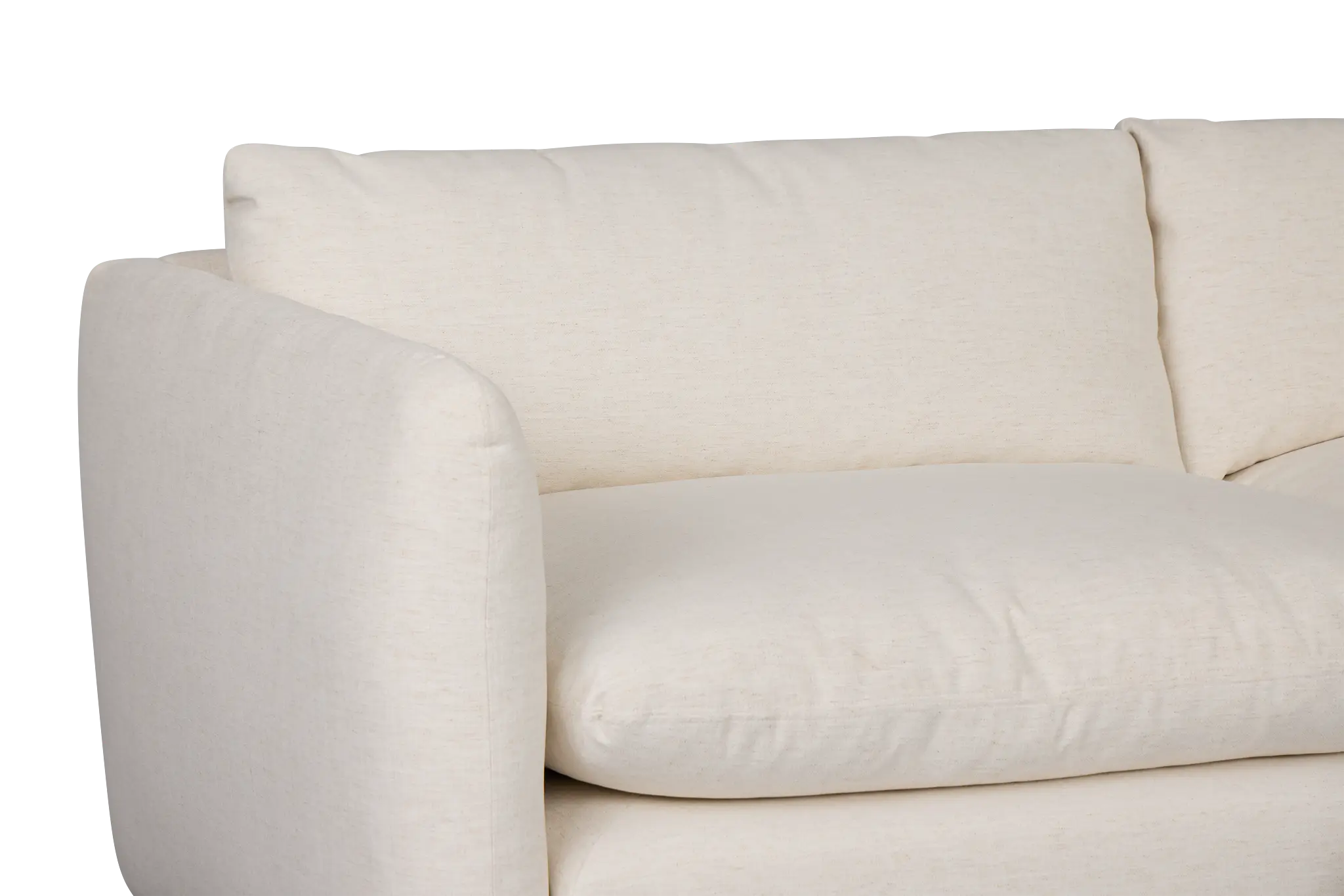 Serena White Fabric 3-piece Modular Sofa Serena White Fabric 3-piece Modular Sofa