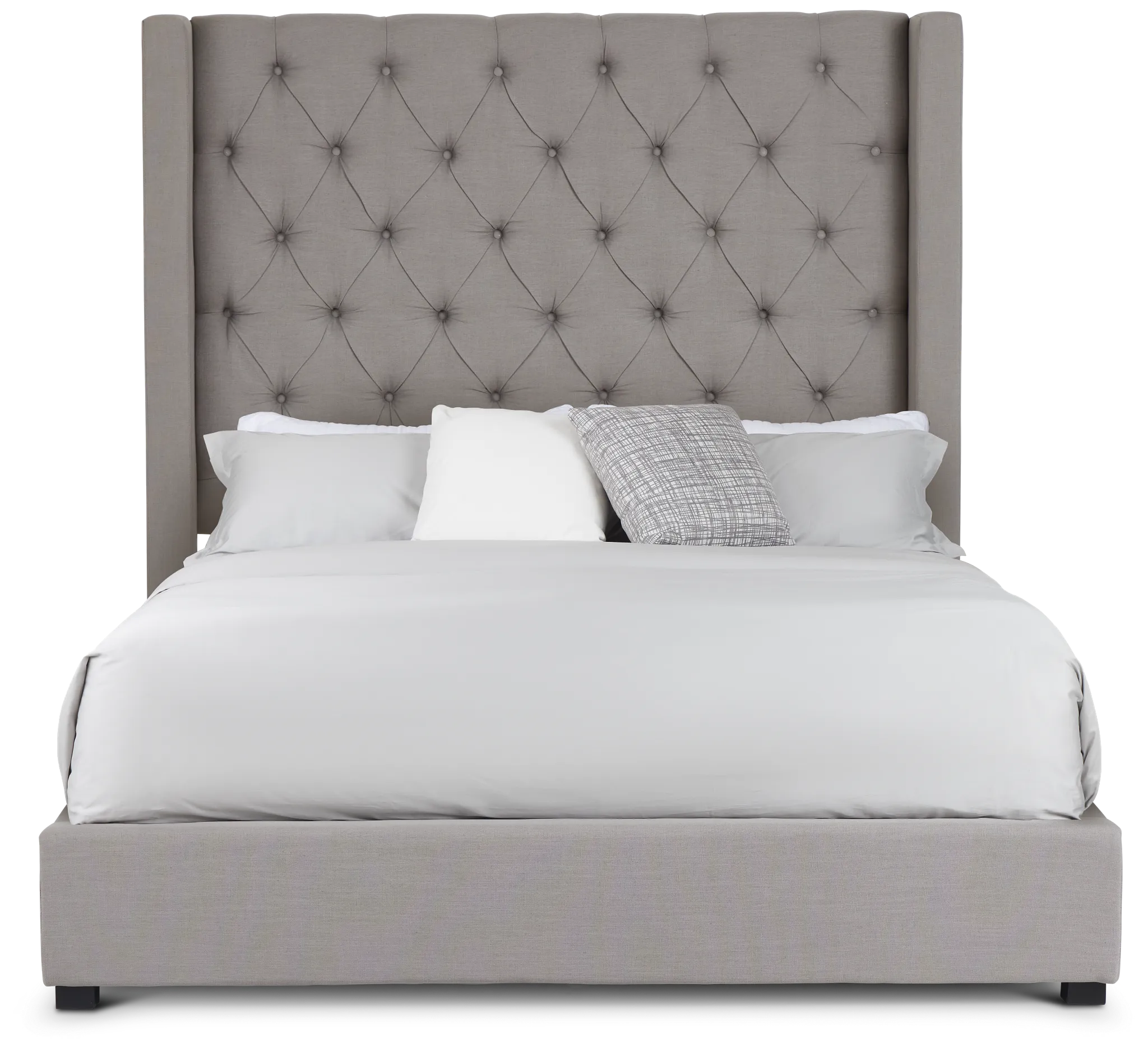 Lacey Gray Uph Platform Bed