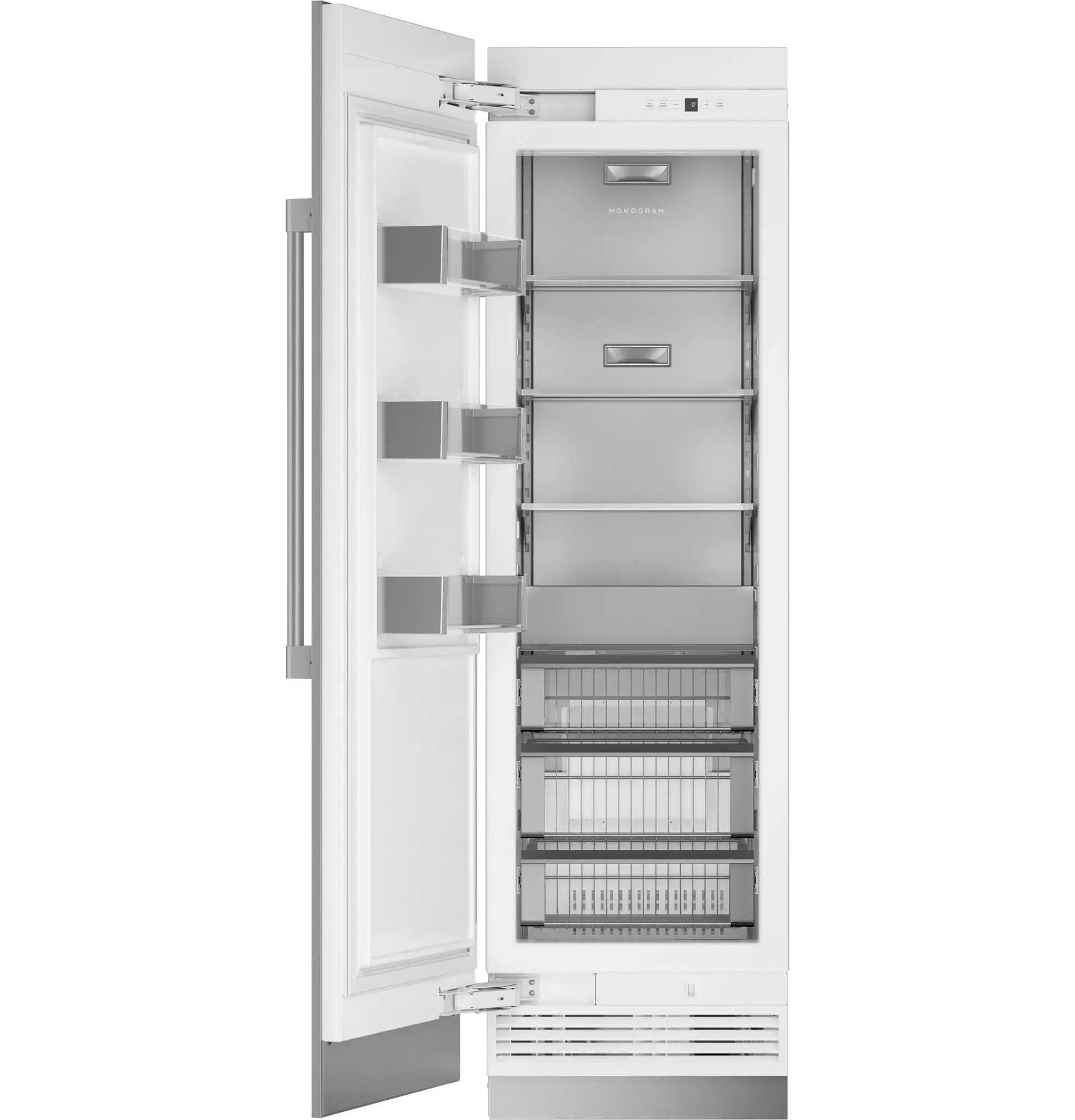 Monogram 241 Series Stainless Steel 24" Built In All Freezer Monogram 241 Series Stainless Steel 24" Built In All Freezer