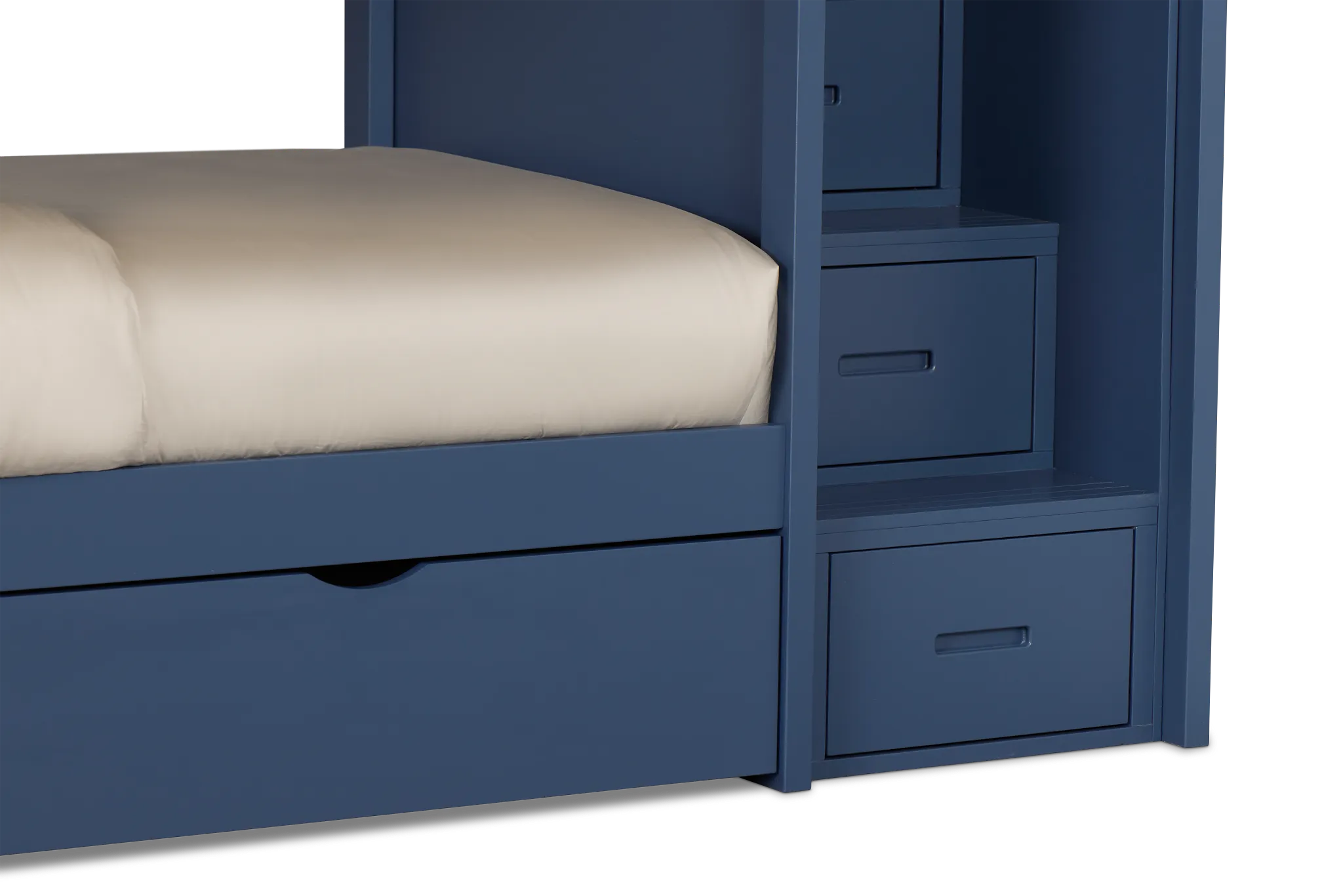 Charleston Dark Blue Step Storage Bunk Bed