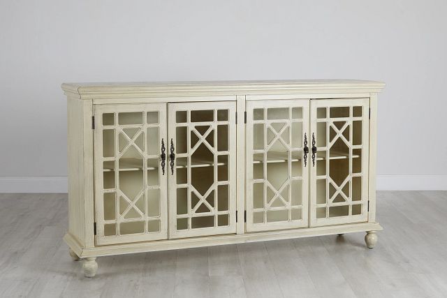 Alexis Ivory Four-door Cabinet