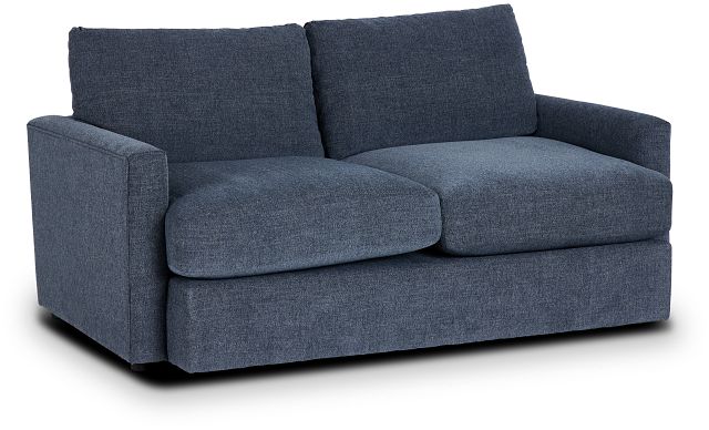 Noah Blue Fabric Loveseat