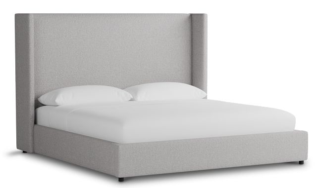 Captiva Elite Gray 60" Upholstered Shelter Bed
