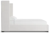 Captiva Linen Light Beige 60" Upholstered Shelter Bed