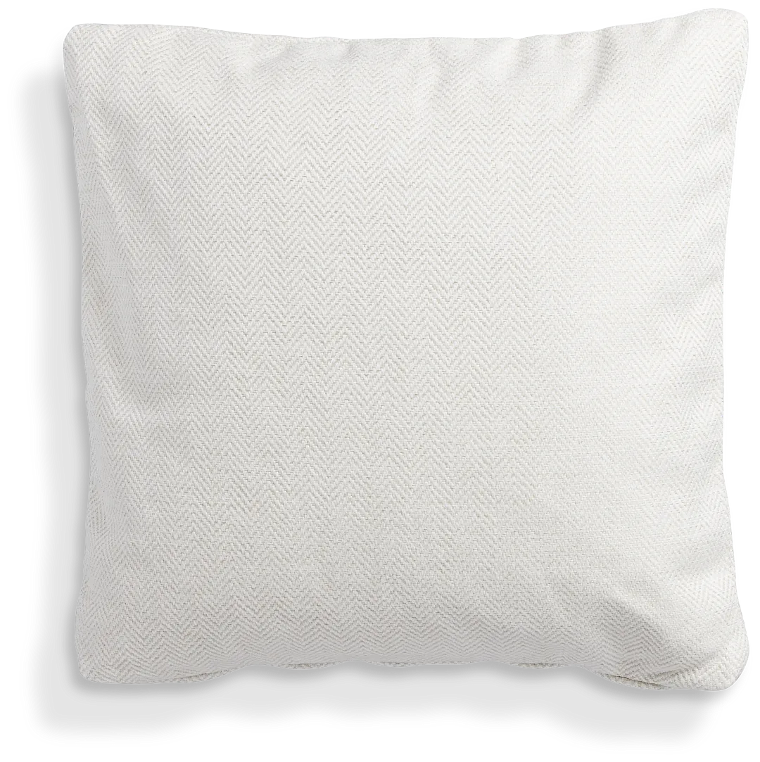 Avery White 20" Accent Pillow