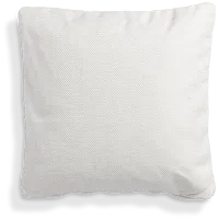 Avery White 20" Accent Pillow