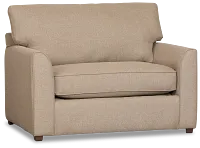 Tate Brown Fabric Memory Foam Sleeper