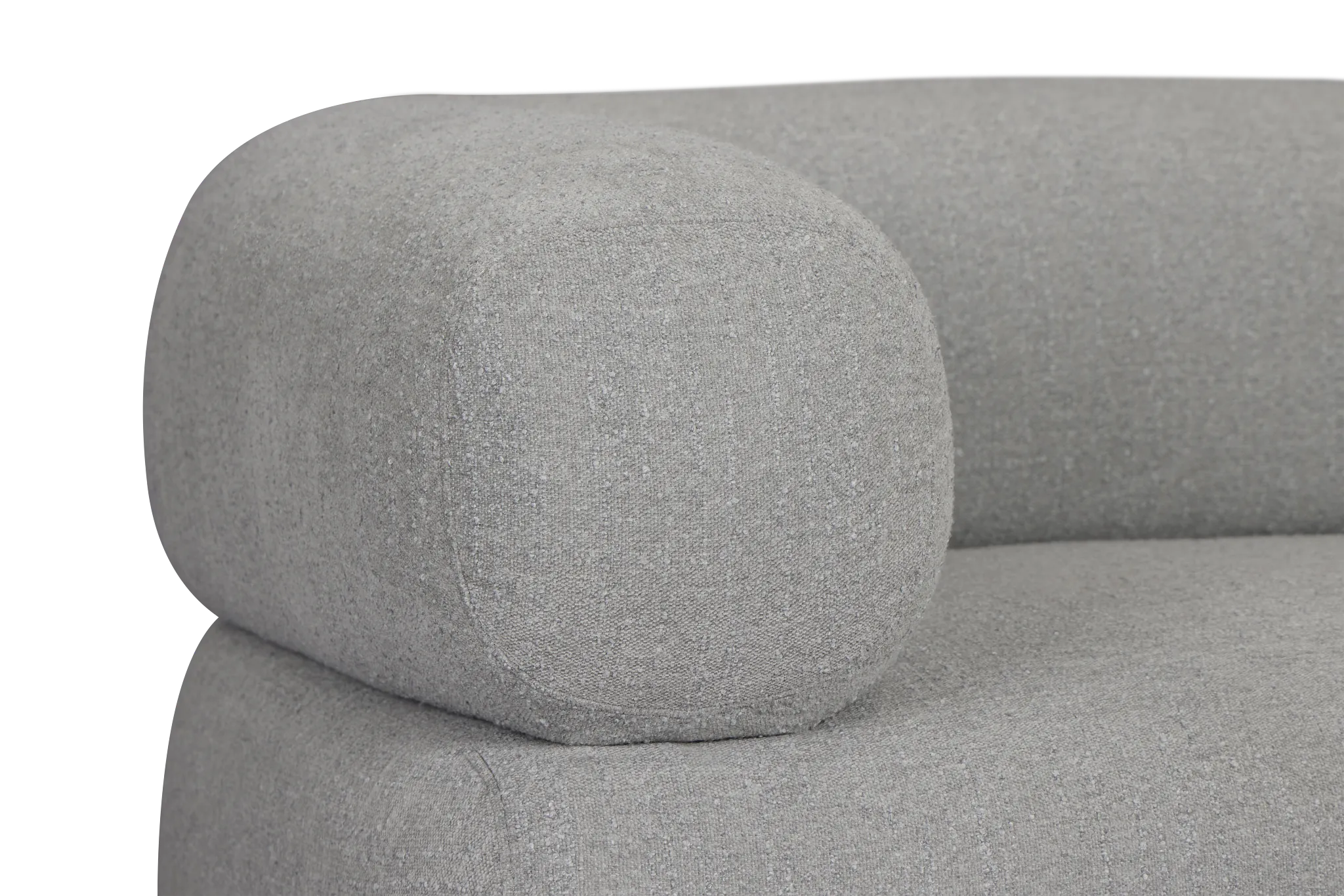 Celeste Light Gray Fabric Left Chair