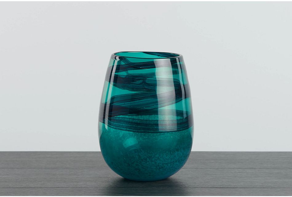 Hailee Dark Teal Vase