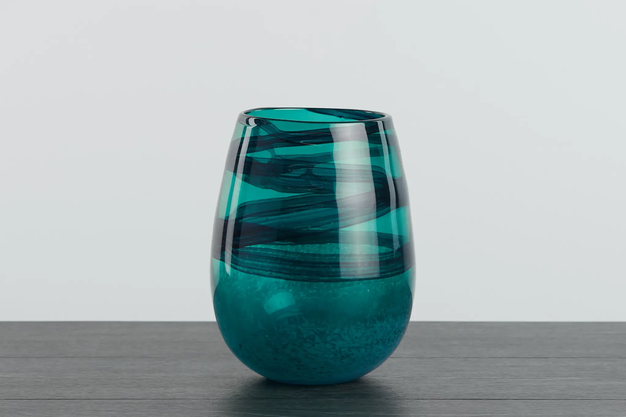 Hailee Dark Teal Vase Hailee Dark Teal Vase