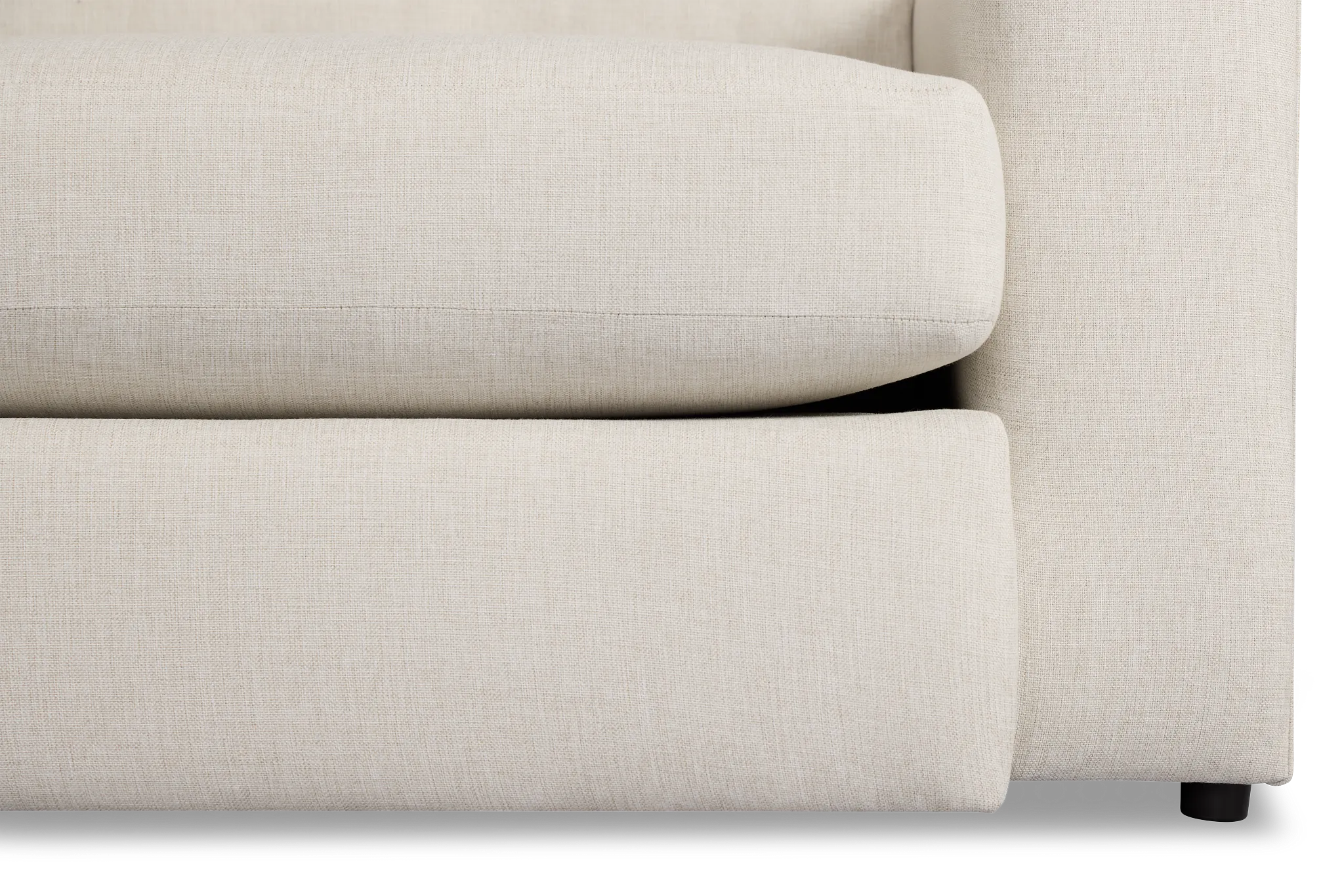 Brantley Light Beige Fabric Small Two-arm Sectional