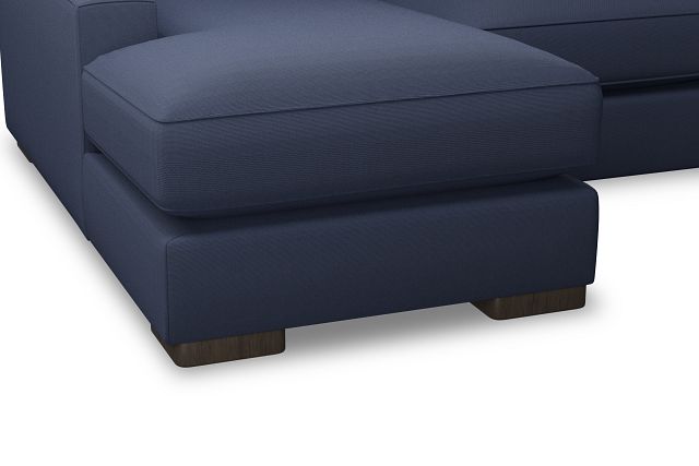Edgewater Peyton Dark Blue Large Left Chaise Sectional