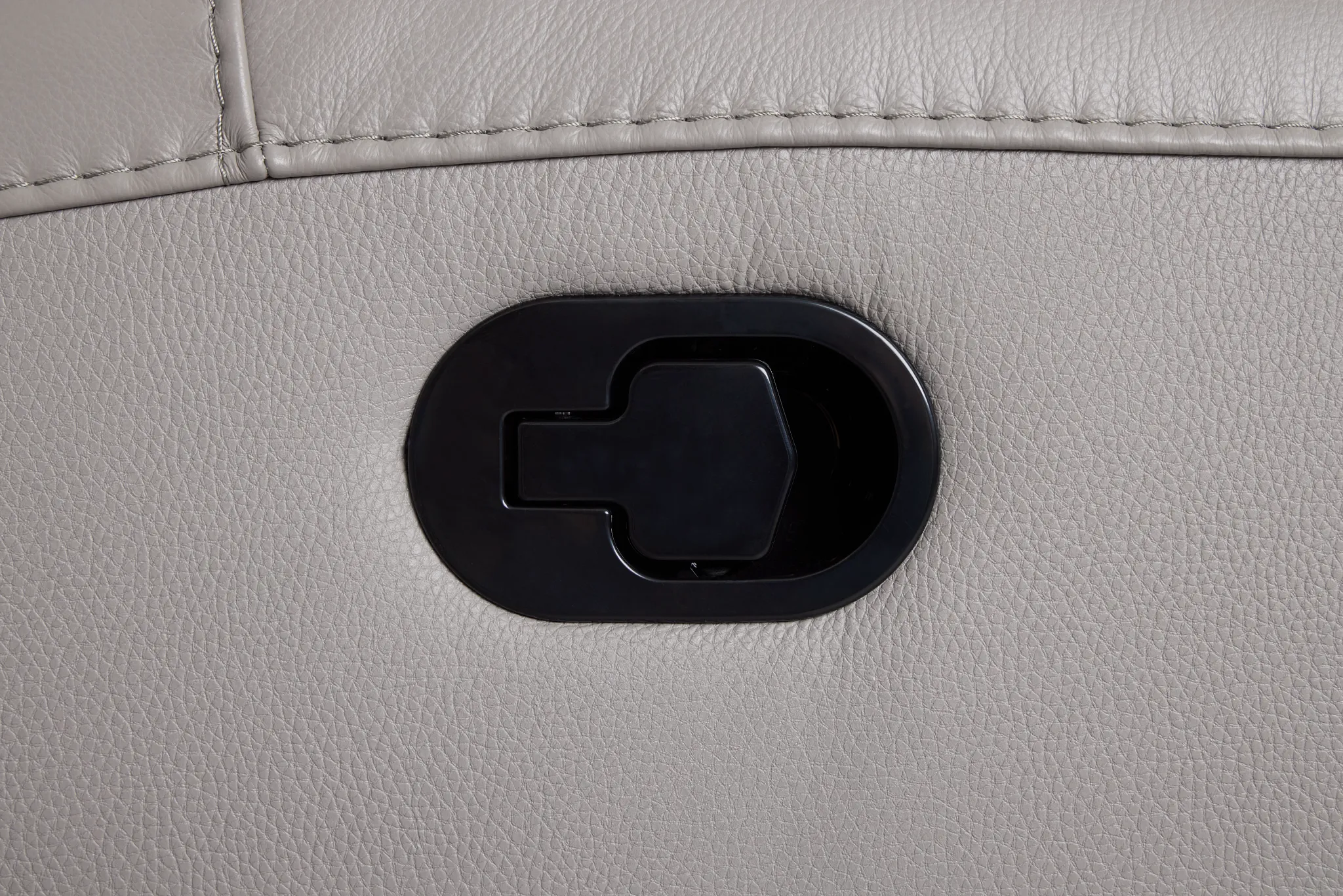 Walker Light Gray Lthr/vinyl Reclining Sofa