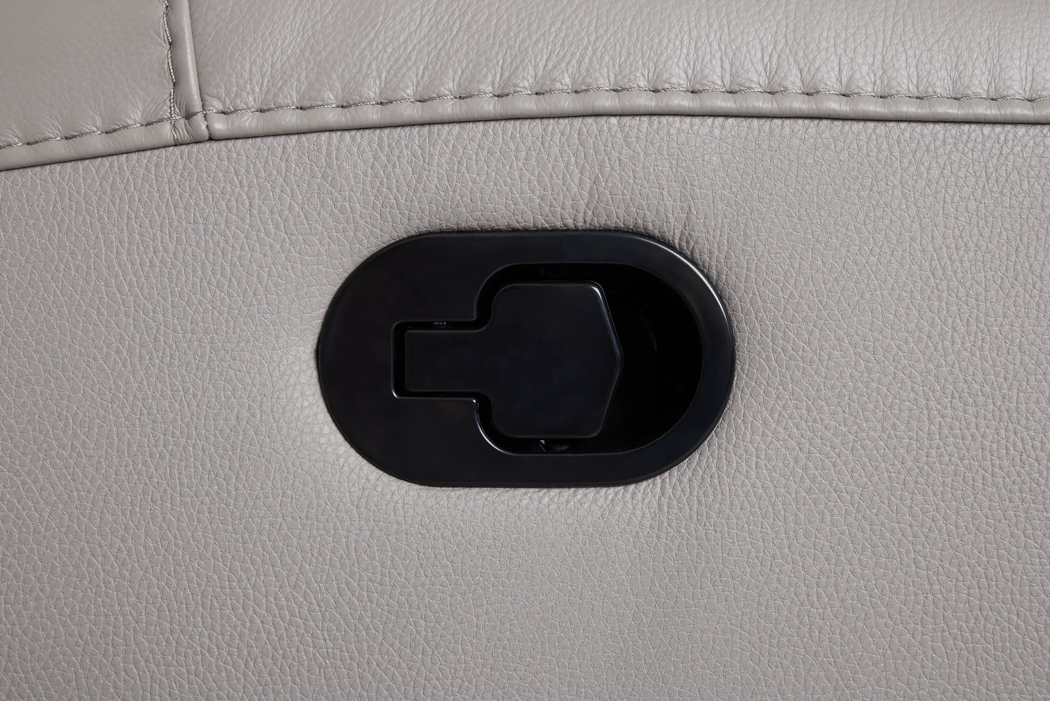 Walker Light Gray Lthr/vinyl Reclining Sofa Walker Light Gray Lthr/vinyl Reclining Sofa