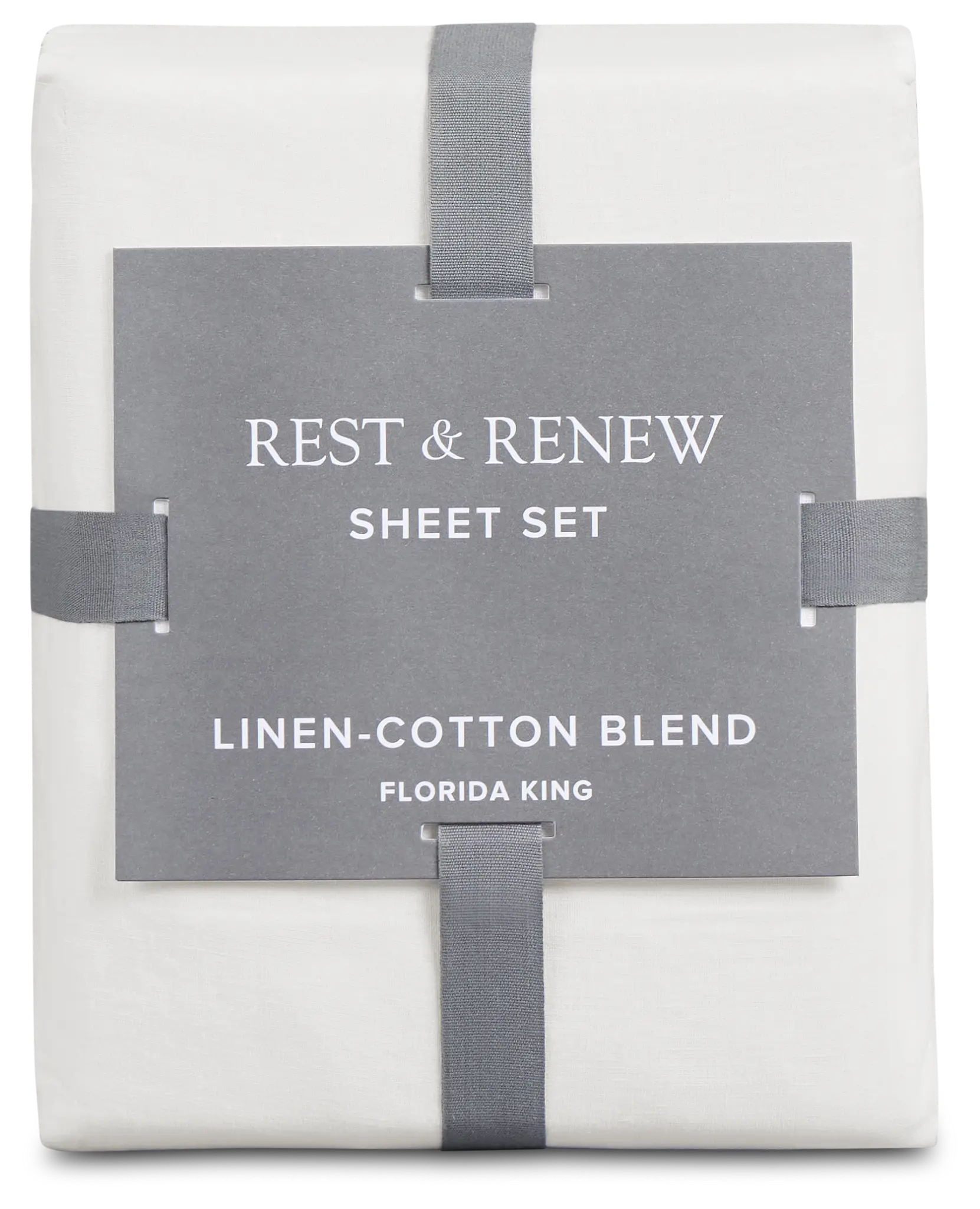 Rest & Renew Linen Blend White Sheet Set Rest & Renew Linen Blend White Sheet Set