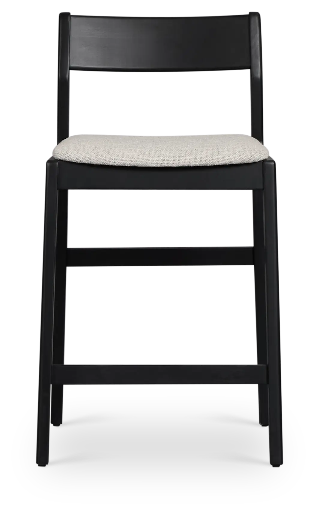 Santorini Black 24" Upholstered Barstool Santorini Black 24" Upholstered Barstool