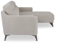 Talia Gray Fabric Right Chaise Sectional