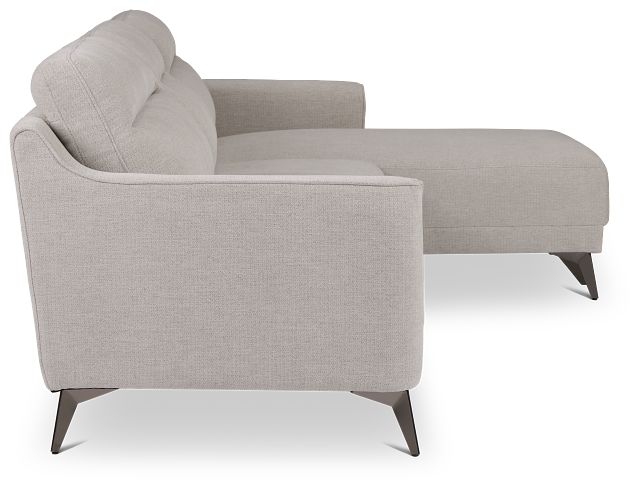 Talia Gray Fabric Right Chaise Sectional