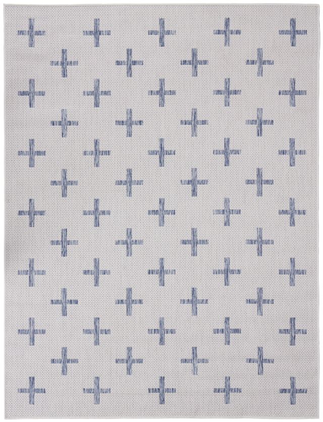 Carlee Blue 8x10 Area Rug