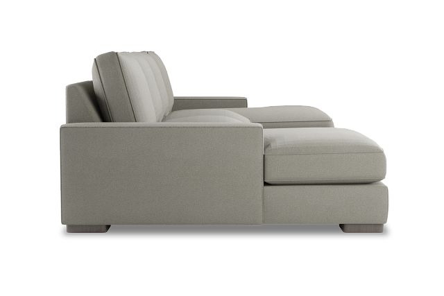 Edgewater Elite Gray Double Chaise Sectional