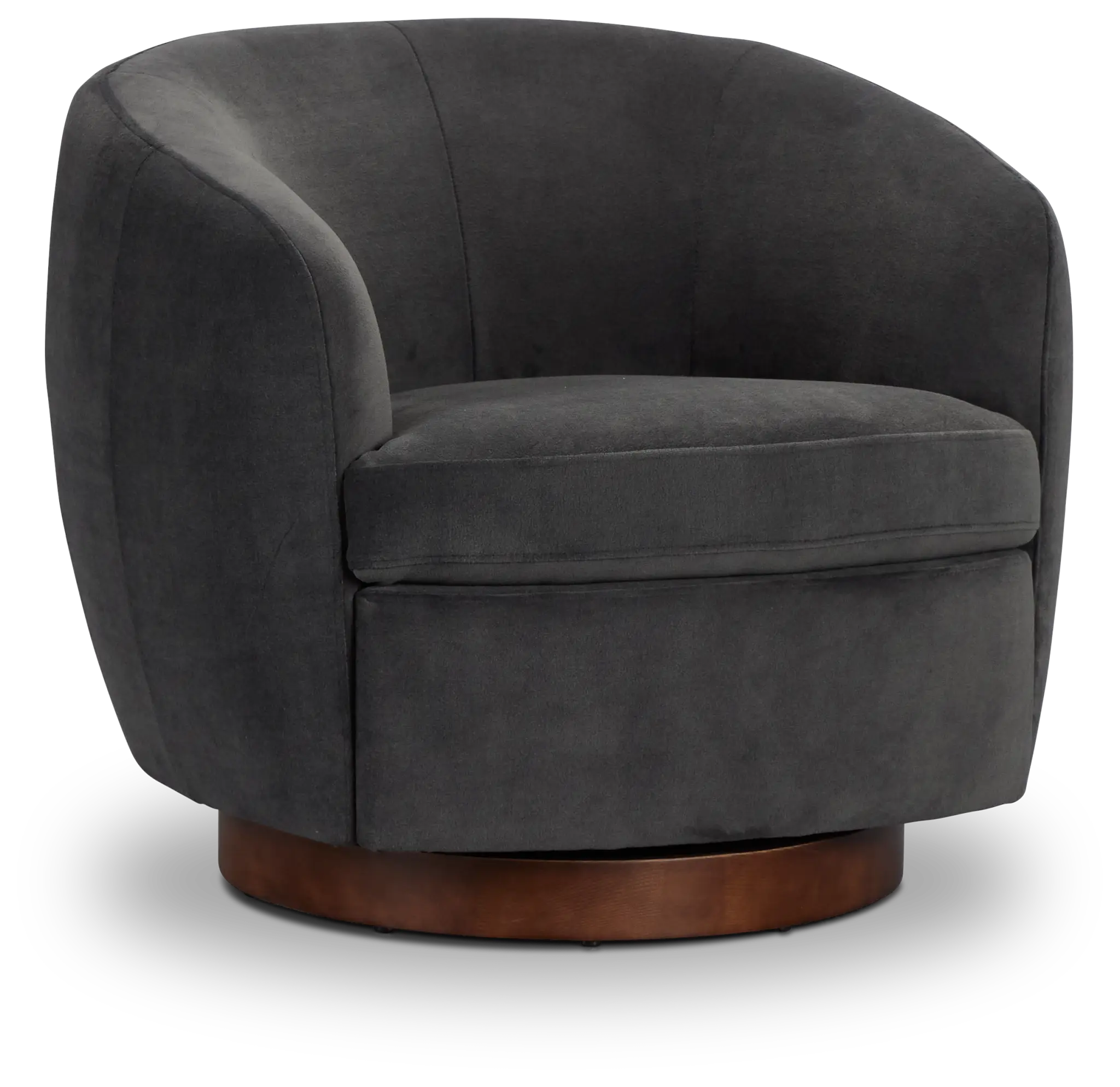 Hazel Dark Gray Velvet Swivel Accent Chair Hazel Dark Gray Velvet Swivel Accent Chair