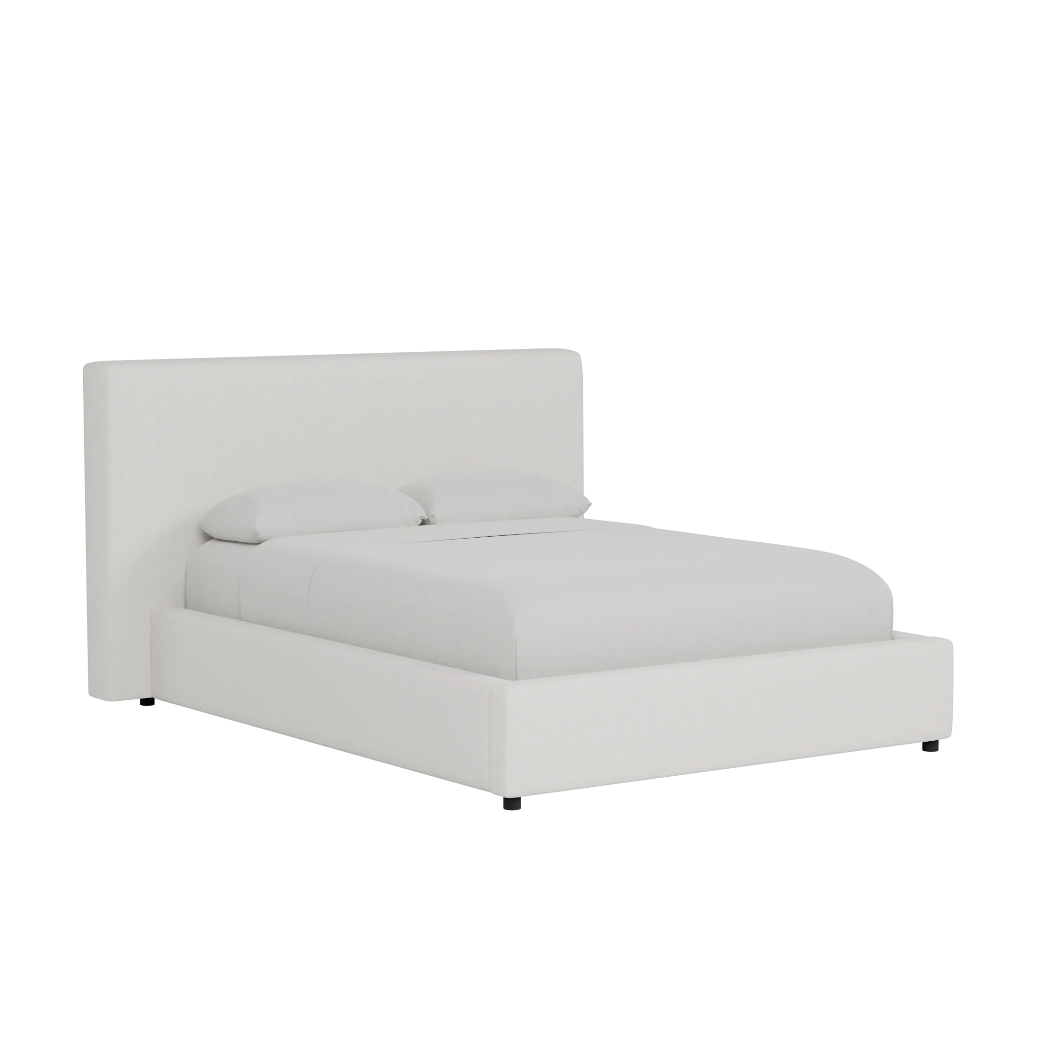 Grayton Natural Beauty Beige 44" Upholstered Platform Bed