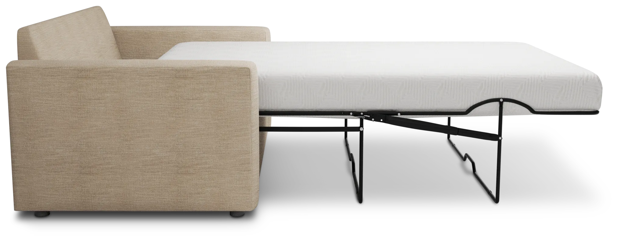 Siesta Victory Taupe Fabric Cooling Memory Foam Sleeper