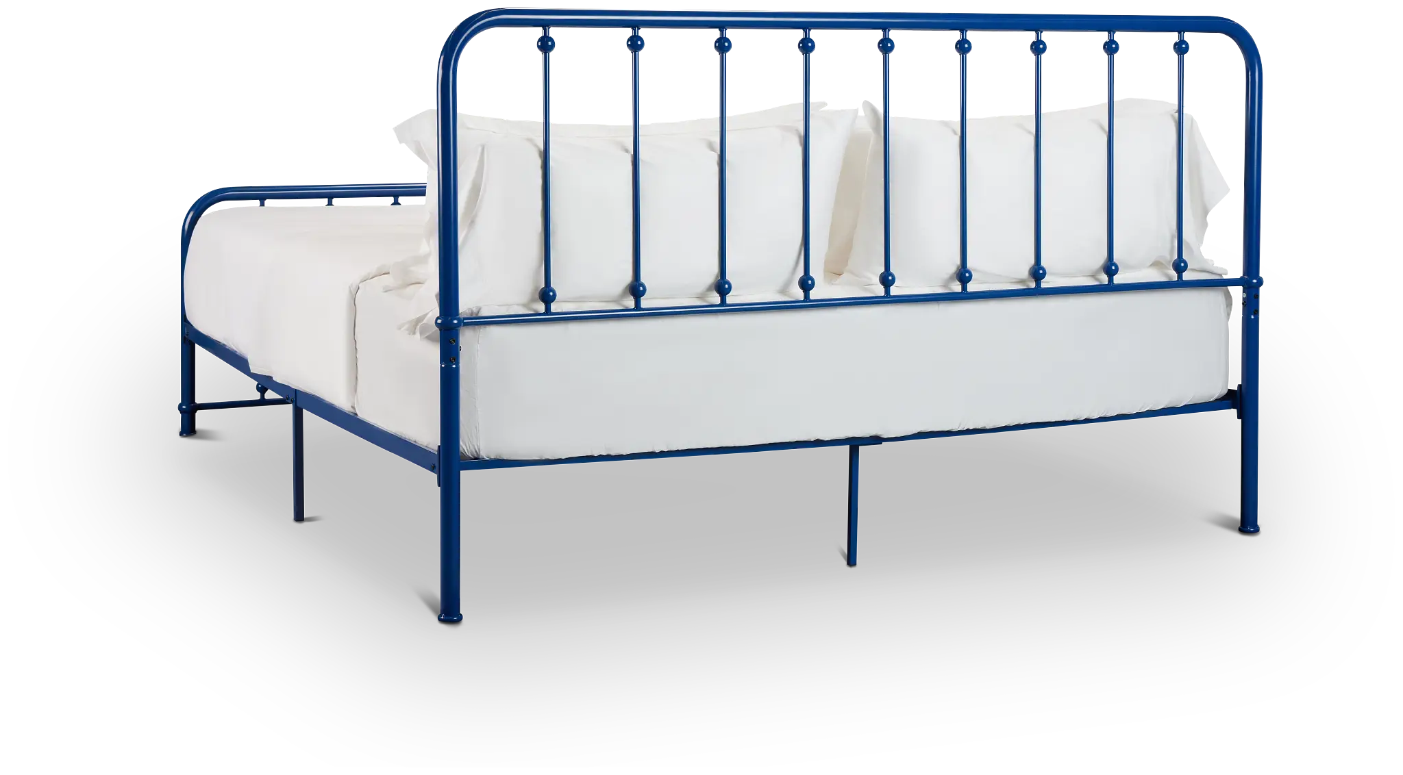 Rory Blue Metal Panel Bed Rory Blue Metal Panel Bed