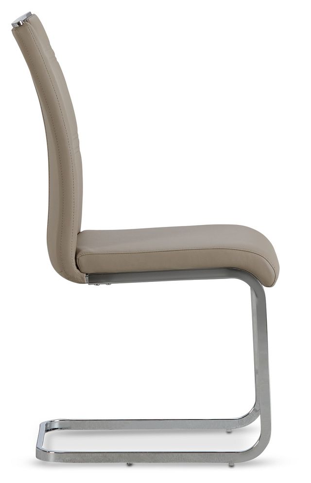 Treviso Taupe Upholstered Side Chair