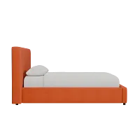 Grayton Joya Orange 44" Upholstered Platform Bed