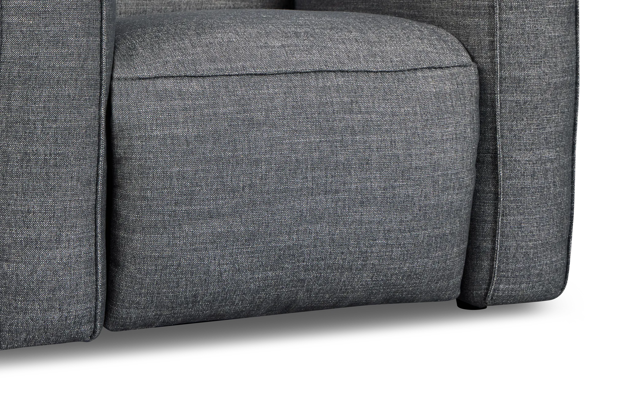 Ryland Dark Gray Fabric Power Recliner With Power Headrest