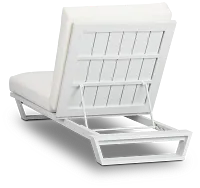 Exuma White Aluminum Cushioned Chaise