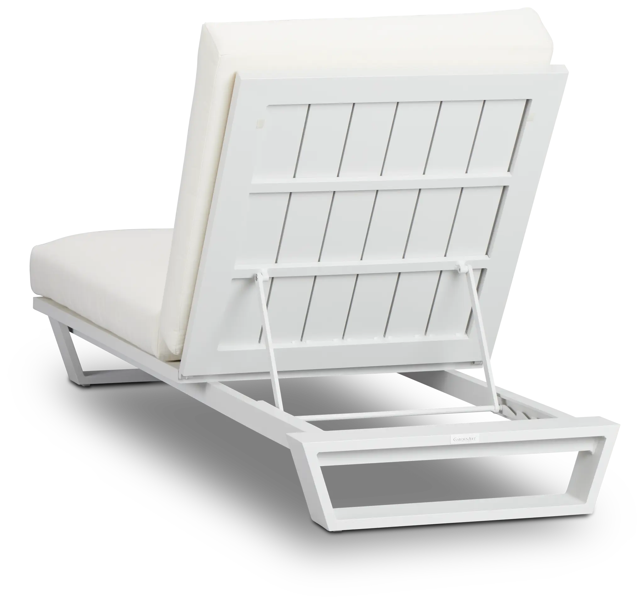 Exuma White Aluminum Cushioned Chaise Exuma White Aluminum Cushioned Chaise
