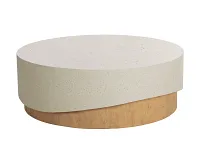 Elordi Ivory Round Coffee Table