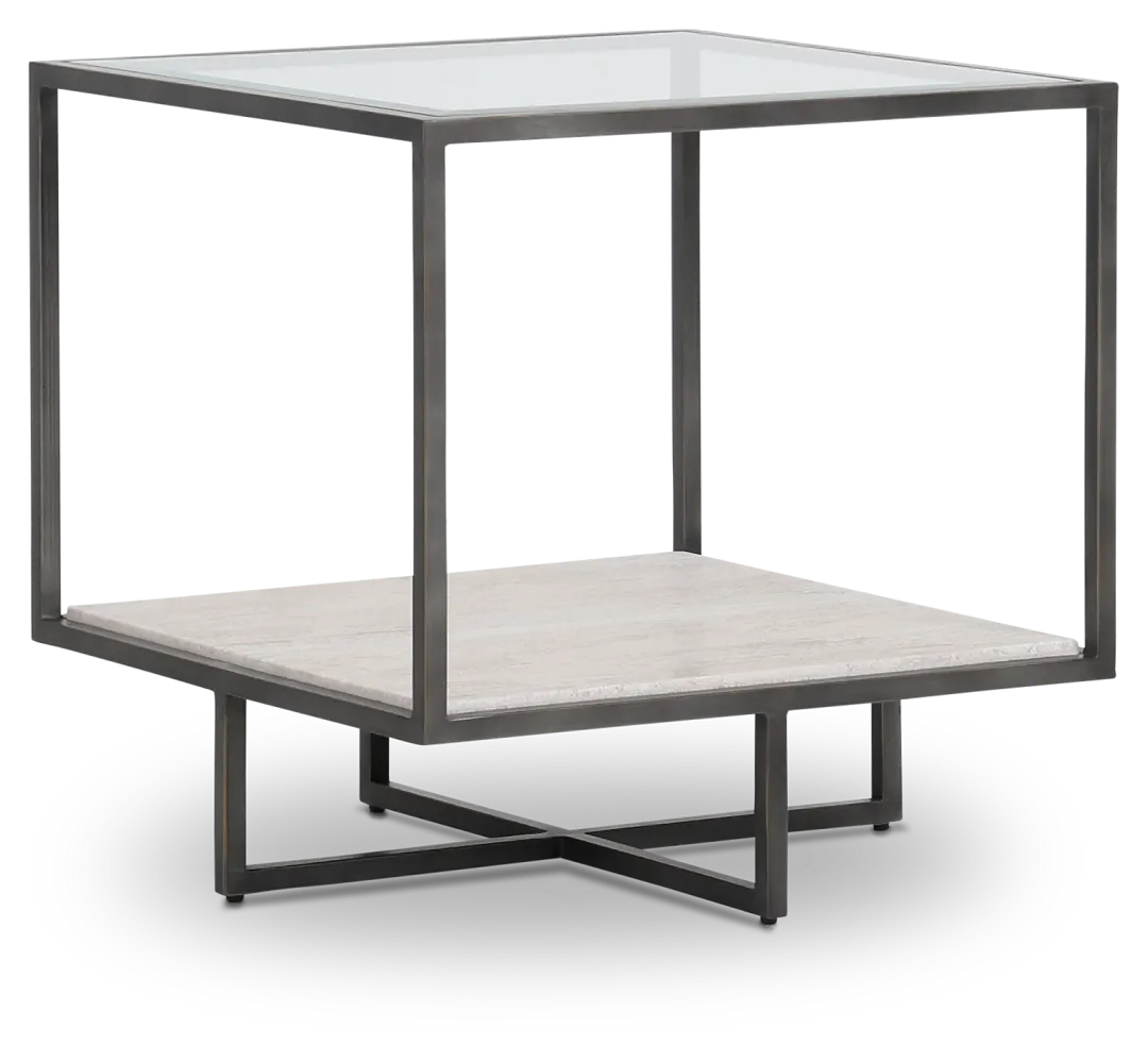 Harlow Glass End Table