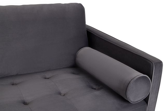 Luna Gray Velvet Sofa