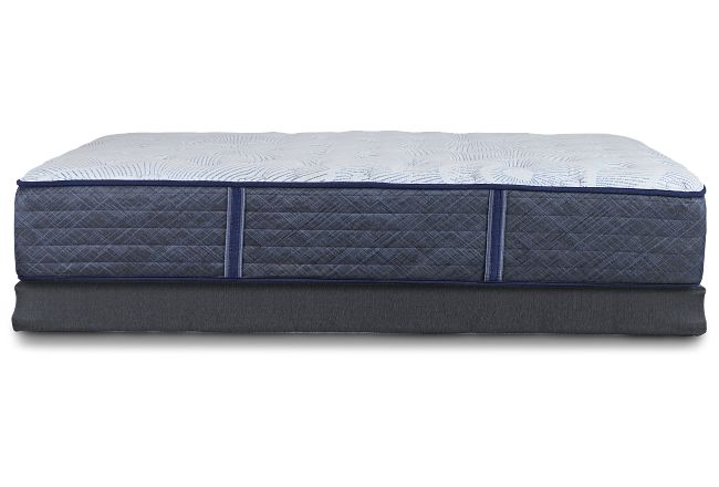 Serta Perfect Sleeper Blue Lagoon Nights Plush Low-profile Mattress Set