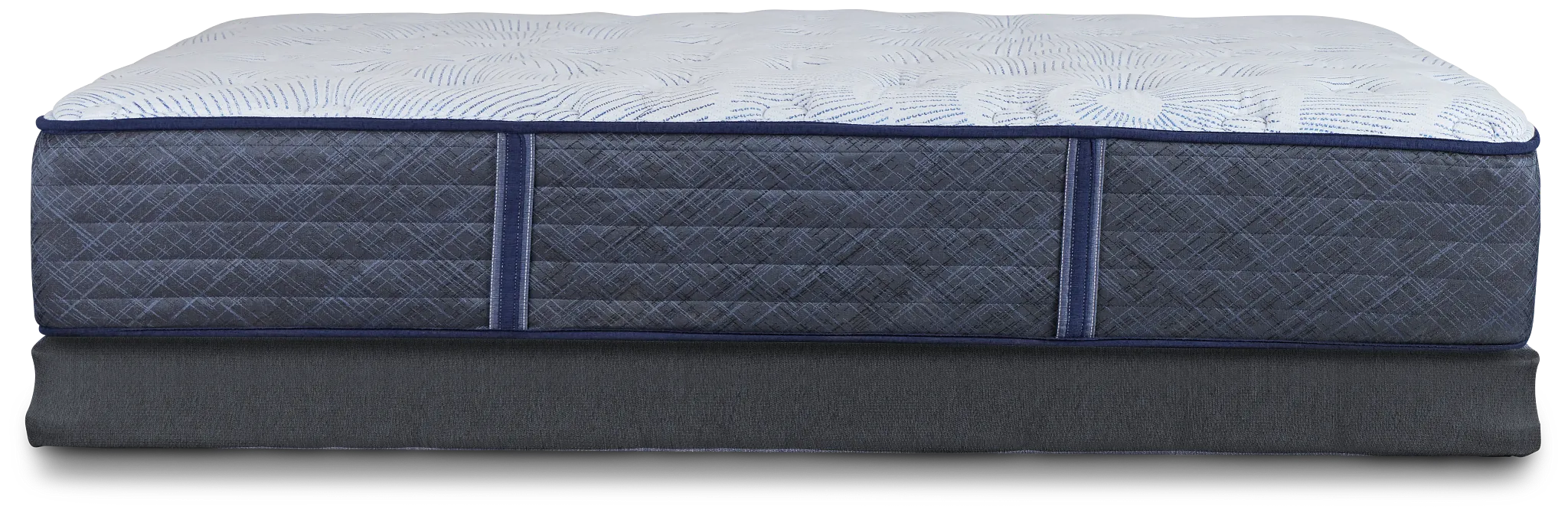 Serta Perfect Sleeper Blue Lagoon Nights Plush Low-profile Mattress Set