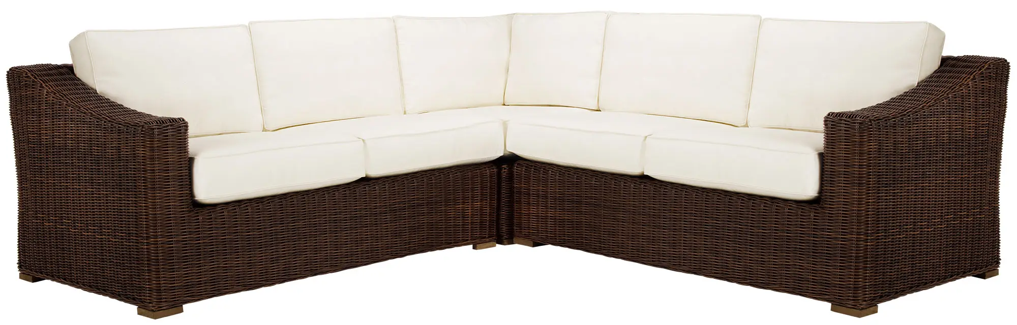 Canyon Dark Brown White Small Two-arm Sectional Canyon Dark Brown White Small Two-arm Sectional