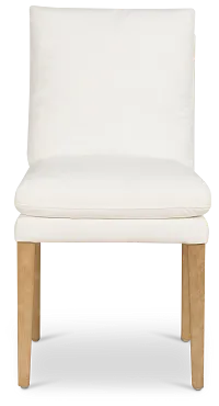 Nixon White Upholstered Side Chair