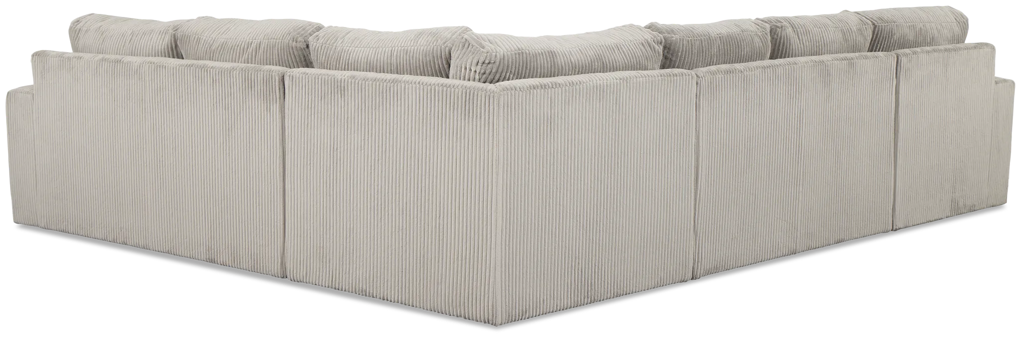 Charlie Gray Fabric Medium Left Chaise Sectional