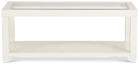 Hurley White Rectangular Coffee Table
