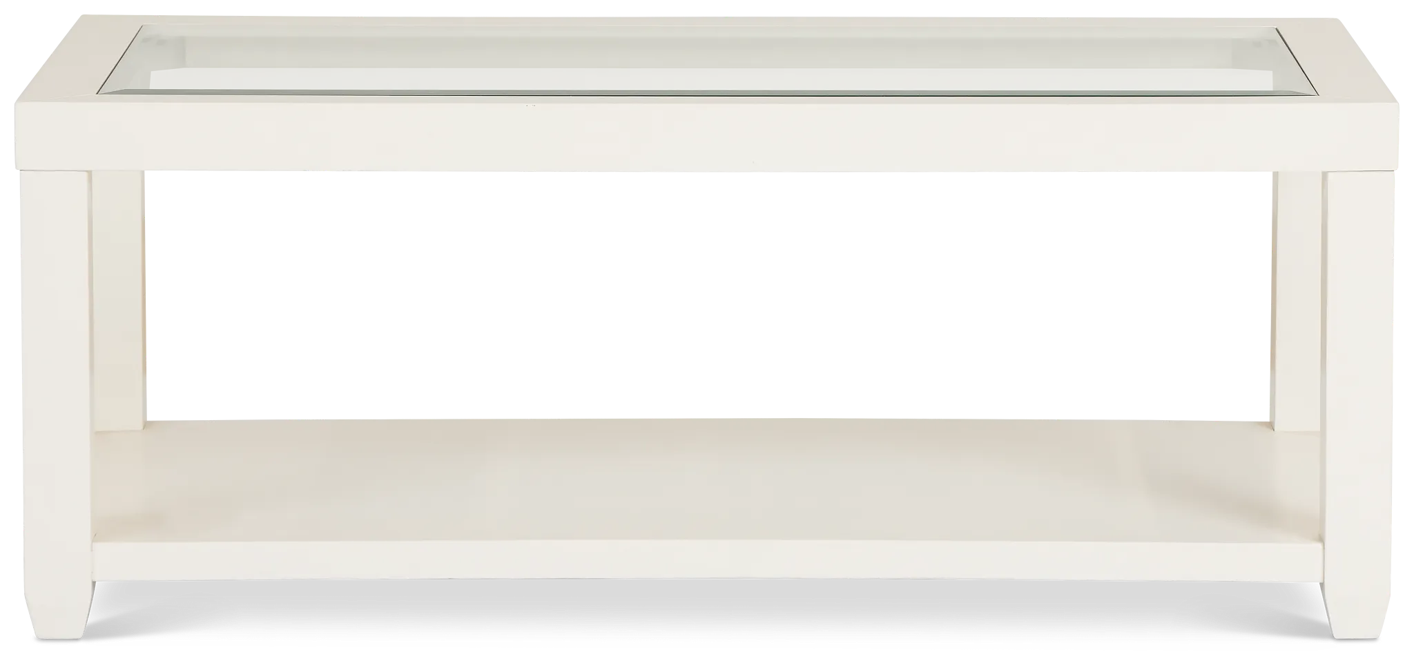 Hurley White Rectangular Coffee Table