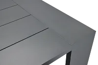 Linear Dark Gray 70" Aluminum Table & 4 Cushioned Side Chairs